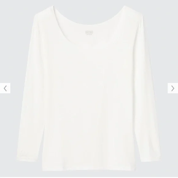 Brand New in Packaging Uniqlo HEATTECH Scoop Neck Long-Sleeve T-Shirt - Picture 8 of 10
